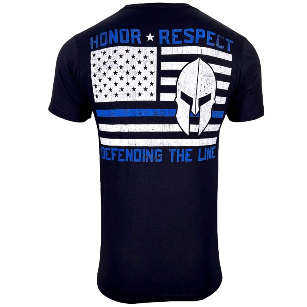 Howitzer Style Men's T-Shirt Defend The Line Military Grunt MFG - Picture 3 of 10